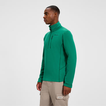 Men's Prism Micro Half Zip Polartec Fleece - Green