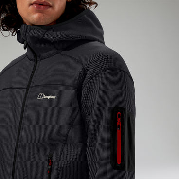 Men's Pravitale Mountain 2.0 Hooded Fleece Jacket - Dark Grey/Black