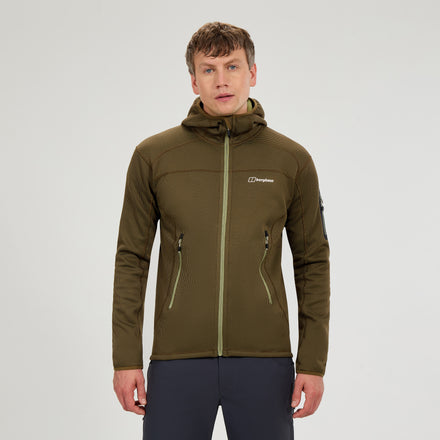 Men's Pravitale MTN 2.0 Hooded Fleece Jacket - Green/Brown