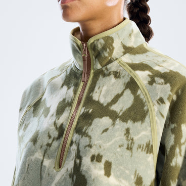 Women's Bamburgh Half Zip Fleece - Green
