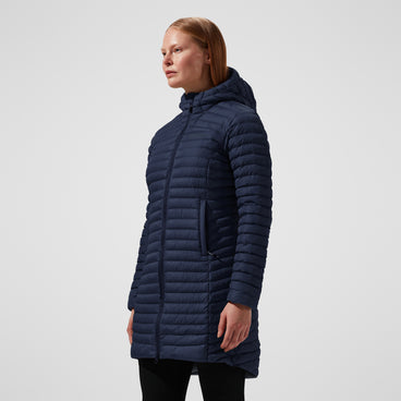 Women's Nula Micro Jacket Long - Dark Blue
