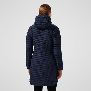 Women's Nula Micro Jacket Long - Dark Blue
