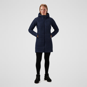 Women's Nula Micro Jacket Long - Dark Blue