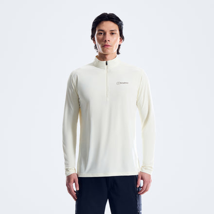Men's 24/7 Half Zip Long Sleeve Tech Tee - Grey