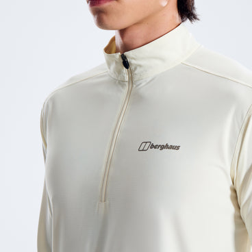 Men's 24/7 Half Zip Long Sleeve Tech Tee - Grey