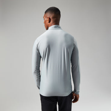 Men's 24/7 Tech Tee Long Sleeve Half Zip - Grey
