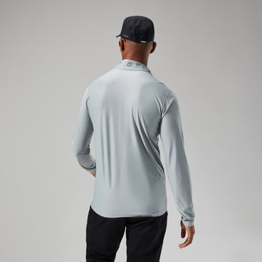 Men's 24/7 Tech Tee Long Sleeve Half Zip - Grey