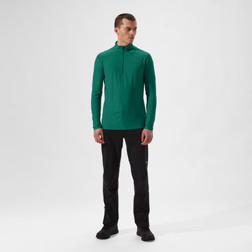 Men's 24/7 Half Zip Long Sleeve Tech Tee - Green