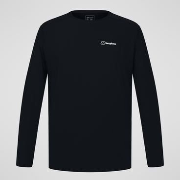 Men's 24/7 Tech Tee Long Sleeve Crew - Black