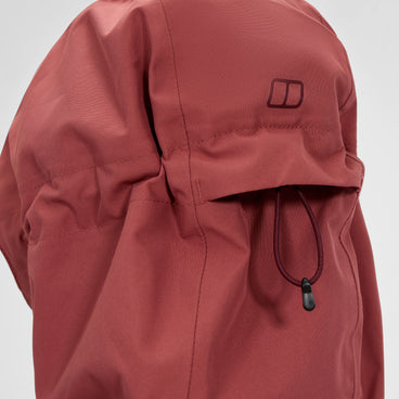 Women's Omeara Long Waterproof Jacket - Red