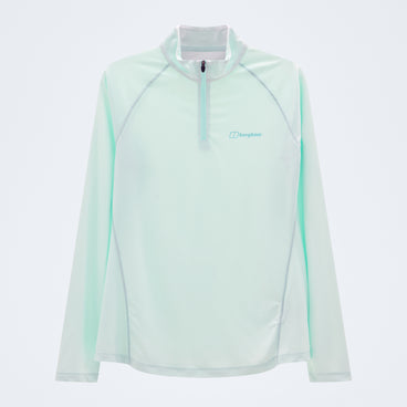 Women's 24/7 Half Zip Long Sleeve Tech Tee - Blue
