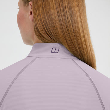 Women's 24/7 Half Zip Long Sleeve Tech Tee - Purple