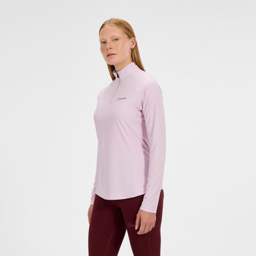Women's 24/7 Half Zip Long Sleeve Tech Tee - Pink