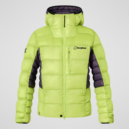 Men's MTN Arete Ultra Down Hoody - Yellow/Purple