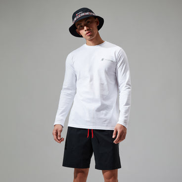 Unisex Kanchenjunga Static Long Sleeve T-Shirts - White