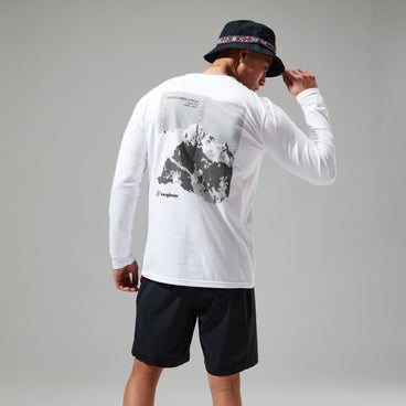Unisex Kanchenjunga Static Long Sleeve T-Shirts - White