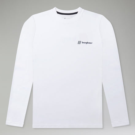 Unisex Kanchenjunga Static Long Sleeve T-Shirts - White
