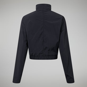 Women's Urban Cropped Co-ord Wind Jacket - Black