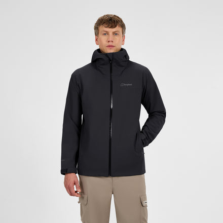 Men's Arnaby Hooded Waterproof Jacket - Black