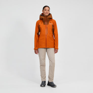 Women's Ridge-Seeker Gore-Tex Waterproof Jacket - Orange/Brown