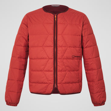 Men's Netherdene Quilted Jacket - Orange