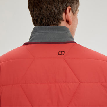 Men's Netherdene Quilted Jacket - Orange