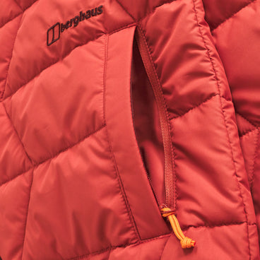 Men's Netherdene Quilted Jacket - Orange
