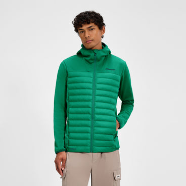 Men's Vaskye Hybrid Hooded Insulated Jacket - Green
