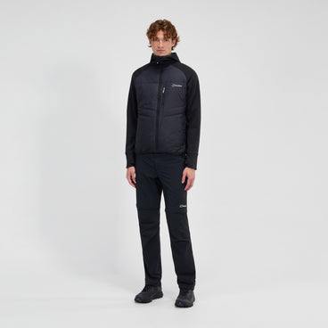 Men's Trawden Hybrid Hooded Jacket - Black