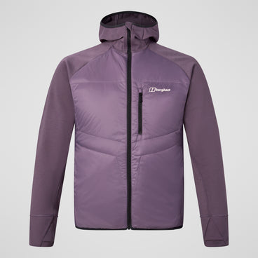Men's Trawden Hybrid Hooded Jacket - Purple