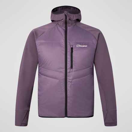 Men's Trawden Hybrid Hooded Jacket - Purple
