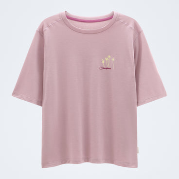 Women's Coneflower Short Sleeve Tee - Purple