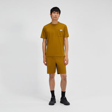 Men's Relaxed Short Sleeve Tech Tee - Brown
