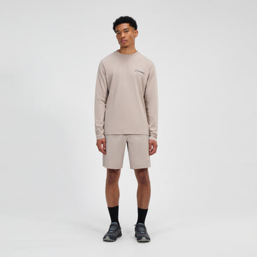 Men's Grappled Long Sleeve Tee - Grey