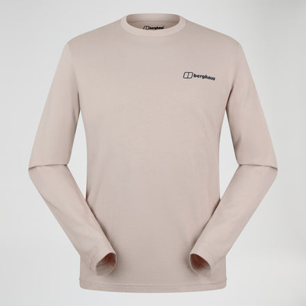 Men's Grappled Long Sleeve Tee - Grey
