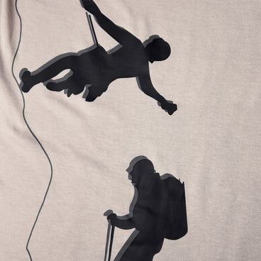 Men's Grappled Long Sleeve Tee - Grey
