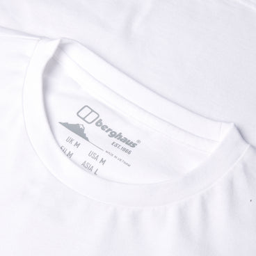 Men's Berghaus Big Logo Long Sleeve Tee - White