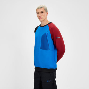 Unisex Storm 25 Crew Sweater - Blue/Red