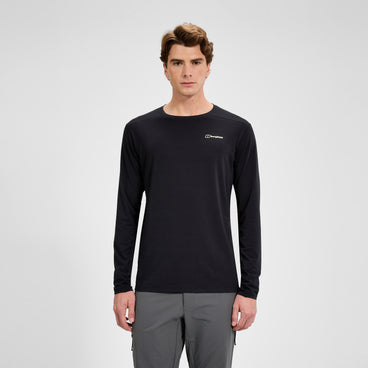Men's Delta Long Sleeve Tech Tee - Black