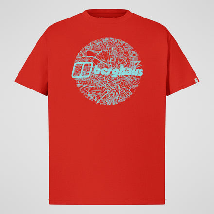 Men's Map Of The Toon Tee - Orange