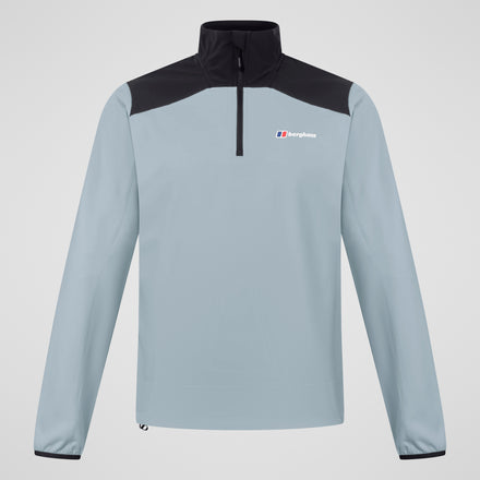 Men's Terrain Trek Half Zip Jacket - Black/Grey