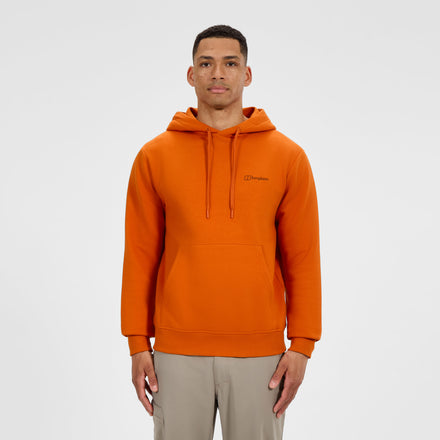 Men's Small Logo Hoody - Orange