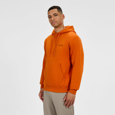 Men's Small Logo Hoody - Orange