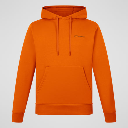 Men's Small Logo Hoody - Orange