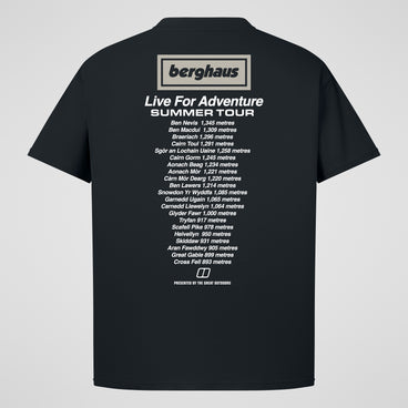Unisex Adventure Tour Tee - Black