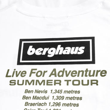 Unisex Adventure Tour Tee - White