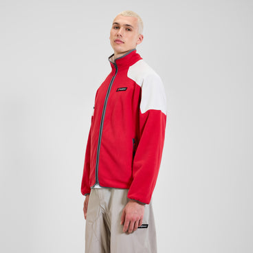 Unisex 1997 Fleece Jacket - Red/Natural