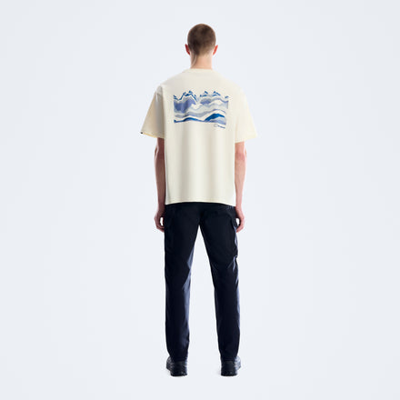 Men's Geo Mountain Tee - Light Grey